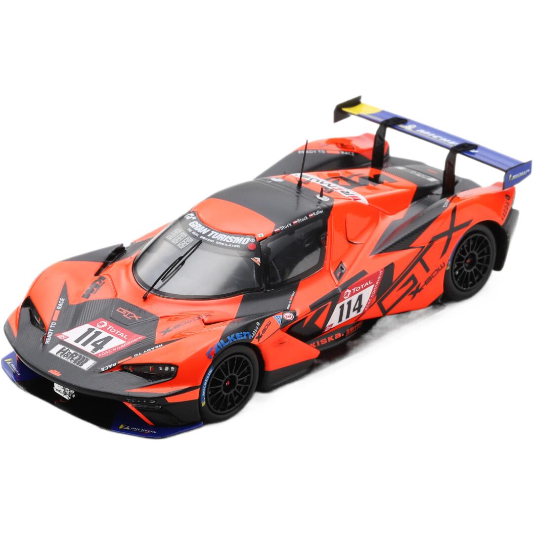KTM X Bow GTX Team True Racing #114 Winner CupX Class 24H Nuerburgring 2021 R.Kofler J.Stuck F.Stuck オレンジ / Spark 1/43 ミニカー