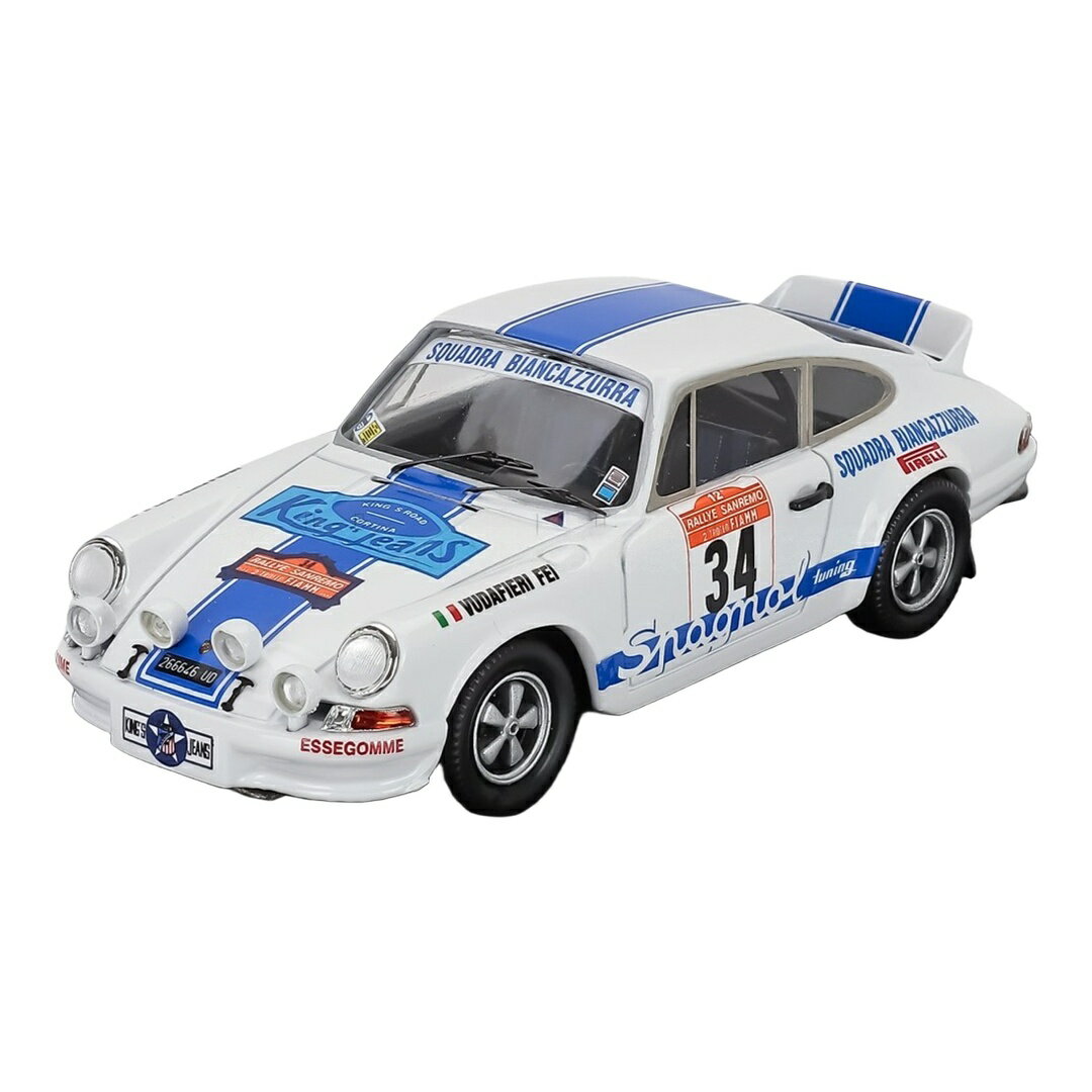 Porscheポルシェ 911 Carreraカレラ RS ナイトバージョン #34 ラリーサンレモ 1974 Adartico Vudafieri Fei ホワイト ブルー 150 / Trofeu 1/43 ミニカー
