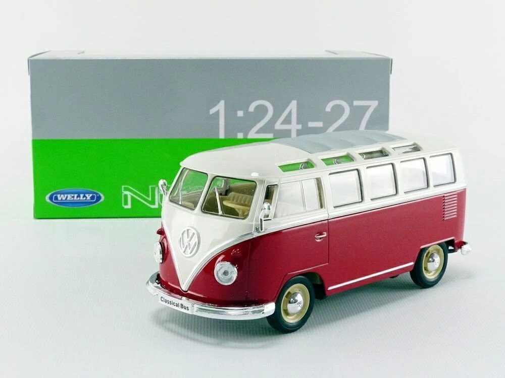 Hot Wheels - VOLKSWAGEN Combi T1 Bus Samba 1963 ワーゲンバス サンバ / WELLY 1/24 ミニカー