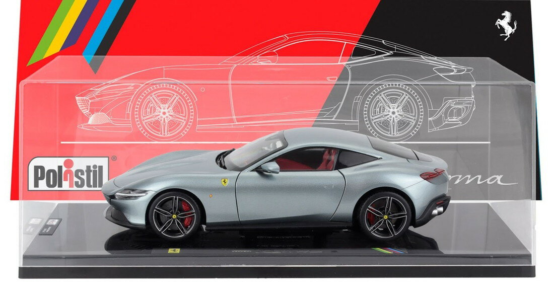 2026年発売予定FERRARIフェラーリ ローマ 2019 グリジオチタニオ グレーメタリック 海外限定 HARDCASE - HIGH FIDELITY MODEL - WITH OPENINGS / 海外限定 1/18 ミニカー