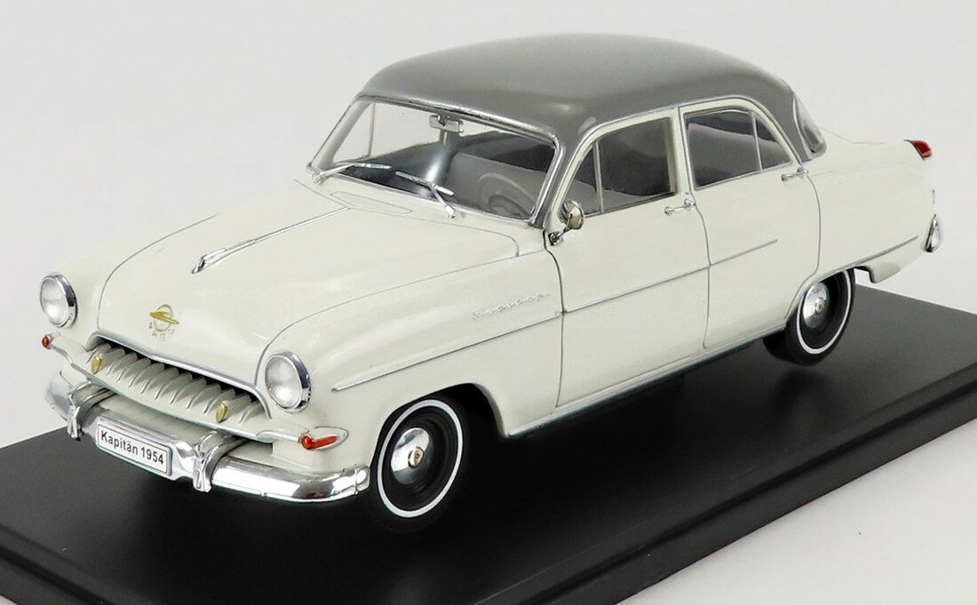 OPELオペル カピテーン 1954 ホワイトグレー HACHETTE-OPEL-COLLECTION / EDICOLA 1/24 ミニカー
