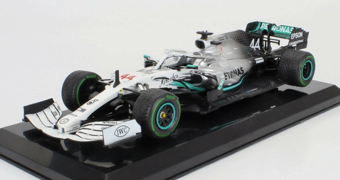 MERCEDES GPメルセデスGP F1 W10 N 44 2019年ドイツGP ルイスハミルトン ブリスターBOXダメージ ホワイトシルバーブラック LE-GRANDI-F1-COLLECTION-CENTAURIA / EDICOLA 1/24 ミ