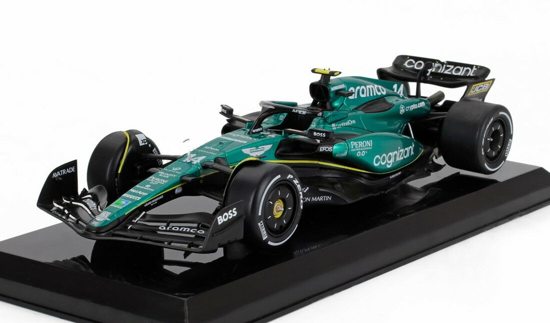 ASTON MARTINアストンマーティン F1 AMR23 アラムコ N 14 2023 フェルナンドアロンソ グリーンブラック LE-GRANDI-F1-COLLECTION-CENTAURIA / EDICOLA 1/24 ミニカー