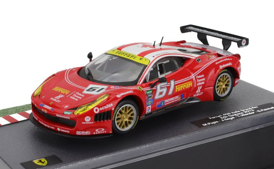FERRARIフェラーリ 458 イタリア GT3 4.5L V8 チーム AIM モータースポーツ No.61 デイトナ24時間 2013 / EDICOLA 1/43 ミニカー
