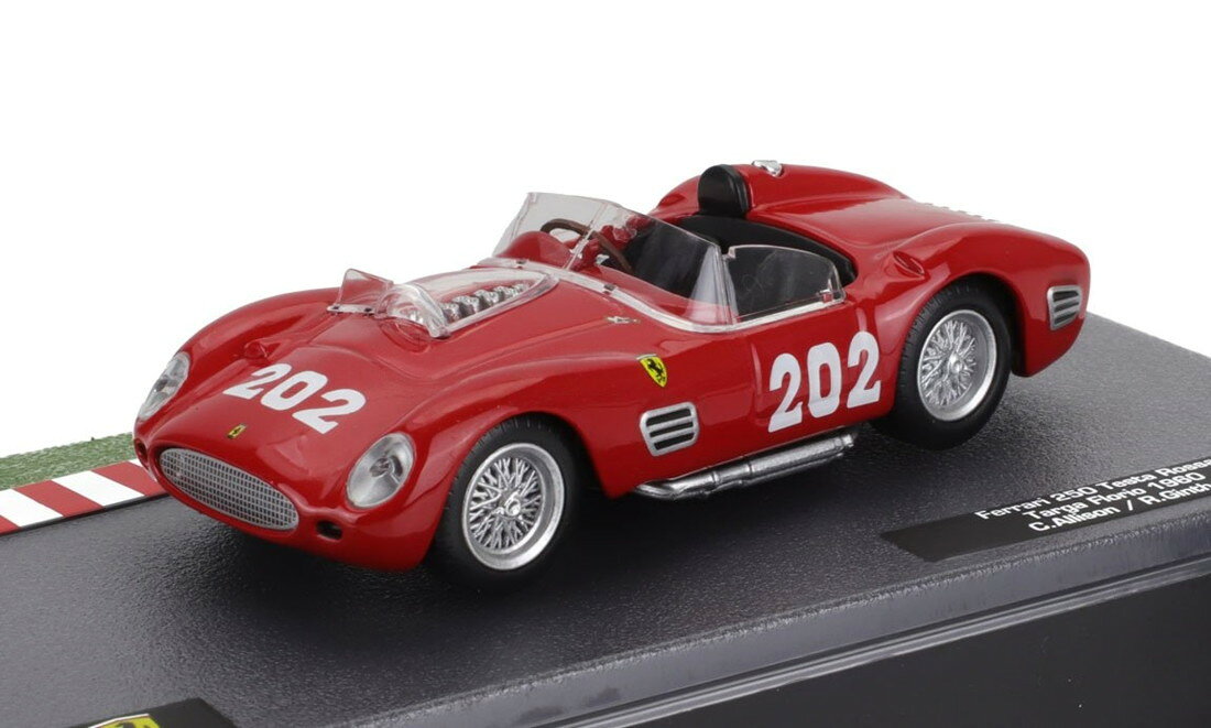 FERRARIフェラーリ 250TR スパイダー No.202 タルガ フローリオ 1960 レッド / EDICOLA 1/43 ミニカー