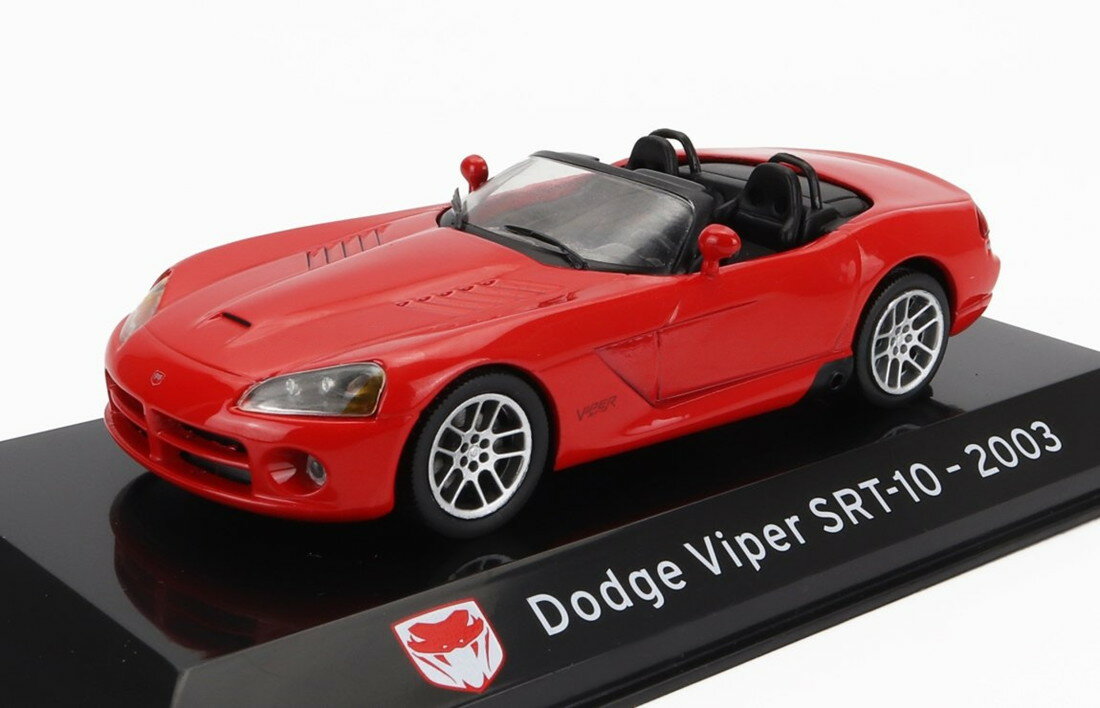 DODGEダッジ VIPER SRT10 SPIDERバイパーSRT10スパイダー 2003 レッド CLASSIC-GT-SUPERCARS-COLLECTION-CENTAURIA / EDICOLA 1/43 ミニカー