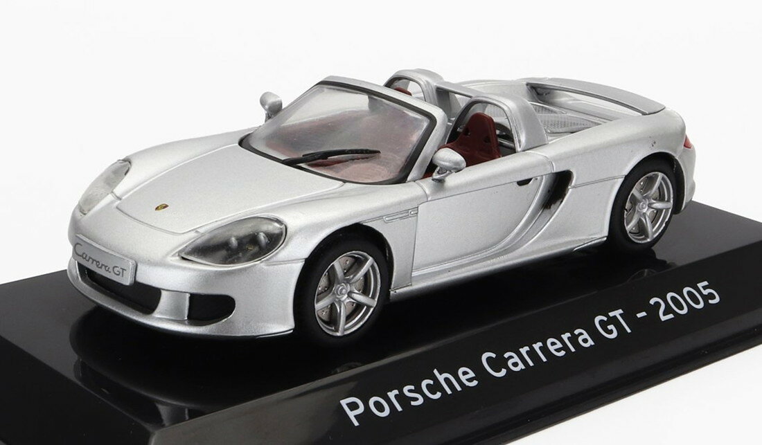 PORSCHEポルシェ CARRERA GT SPIDERカレラGTスパイダー 2005 シルバー CLASSIC-GT-SUPERCARS-COLLECTION-CENTAURIA / EDICOLA 1/43 ミニカー