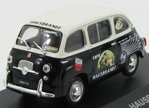 FIATフィアット 600 MULTIPLA HAUSBRANDT CAFFE 1956 BLACK WHITE VEICOLI-PUBBLICITARI-D'EPOCA-COLLECTION / EDICOLA 1/43 ミニカー