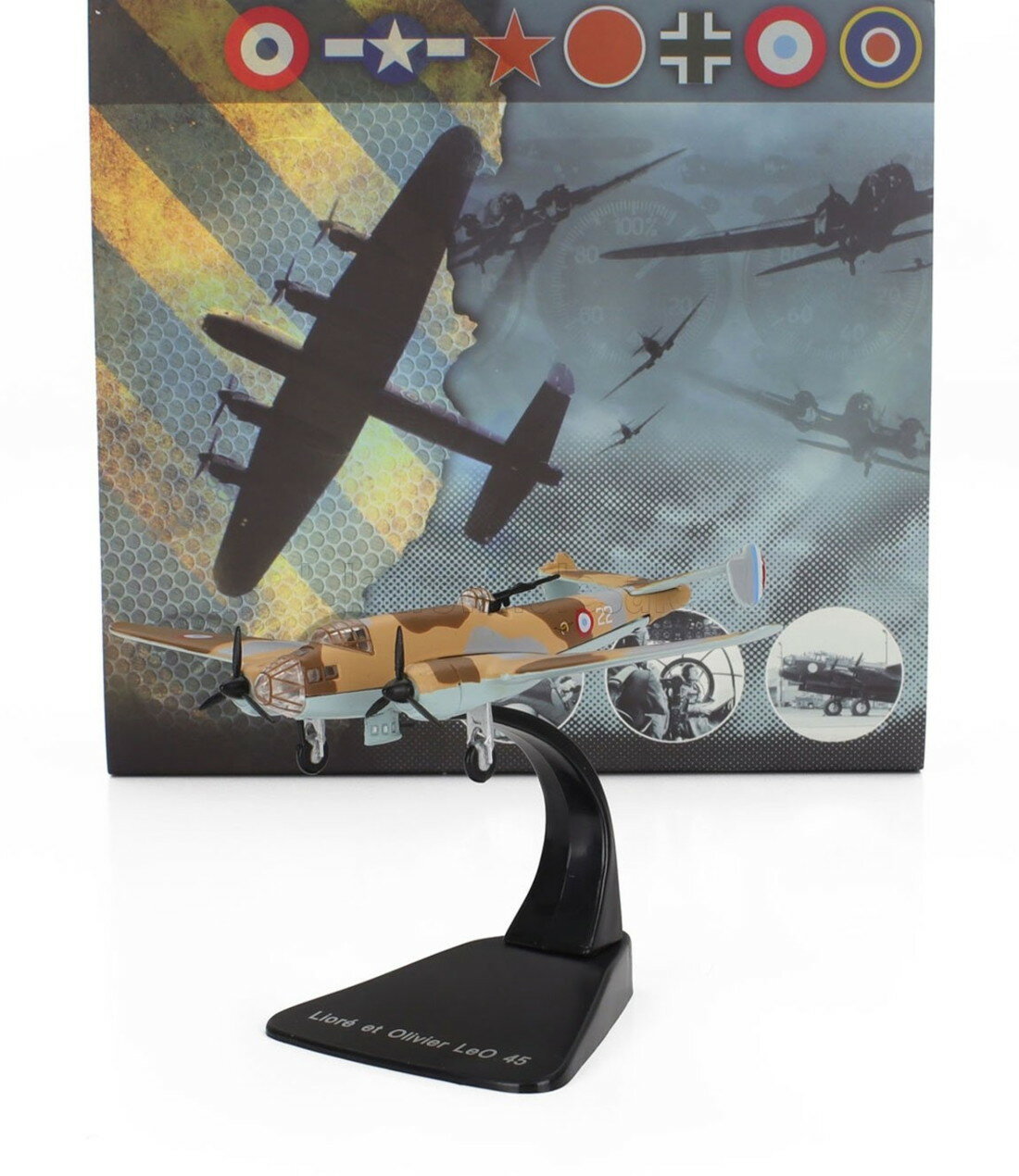 Liore Et Olivierリオレエオリビエ LeO 45 AIRPLANE MILITARY 1945 迷彩 AIRPLANE-ATLAS-BOMBERS-OF-WWII-COLLECTION / EDICOLA 1/144 ミニカー