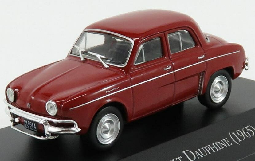 RENAULTルノー DAUPHINE 1965 レッド COCHES-INOLVIDABLES-ARGENTINA-SALVAT / EDICOLA 1/43 ミニカー