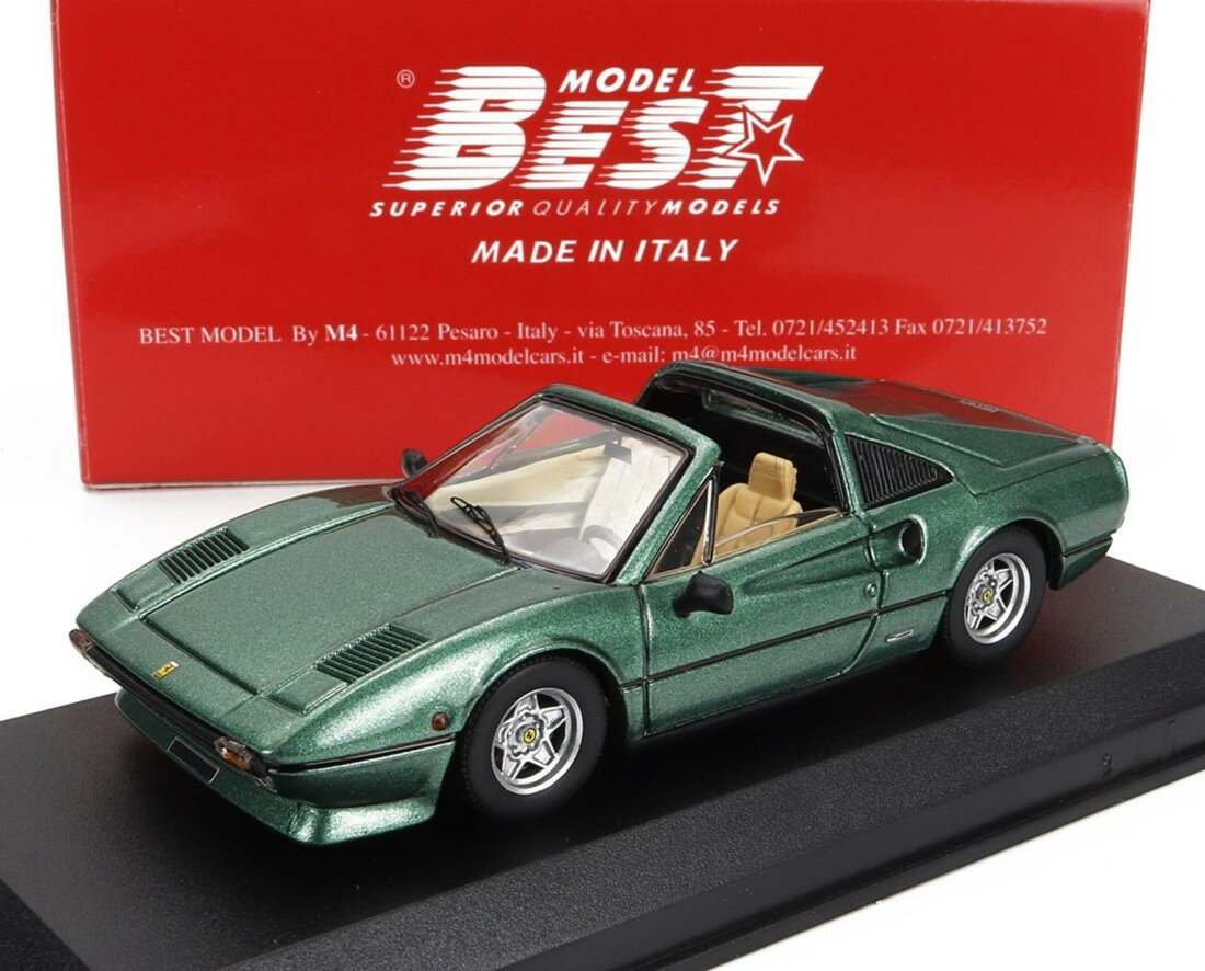 Rakuten - FERRARIフェラーリ 308 GTS 1980 グリーンメタリック / Best-Model 1/43 ミニカー