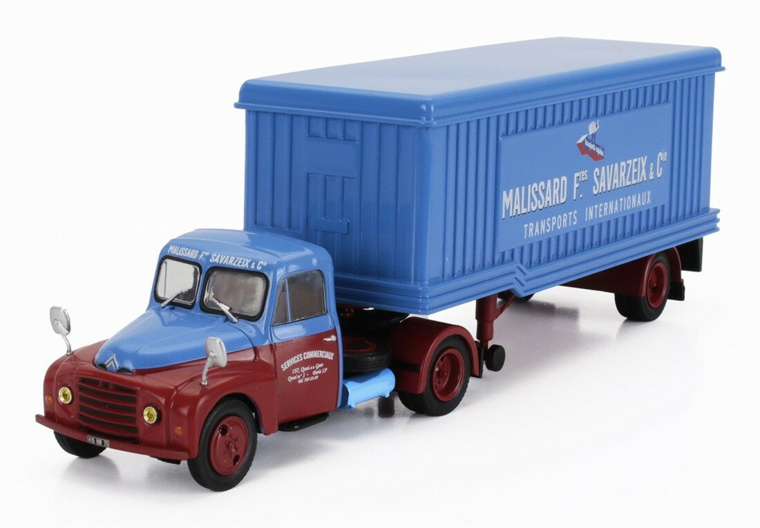 CITROENシトロエン U23 トラック MALISSARD SAVARZEIX 1961 外箱なし ブルーレッド ALTAYA-CAMIONES-ARTICULADOS COLLECTION / EDICOLA 1/43 ミニカー