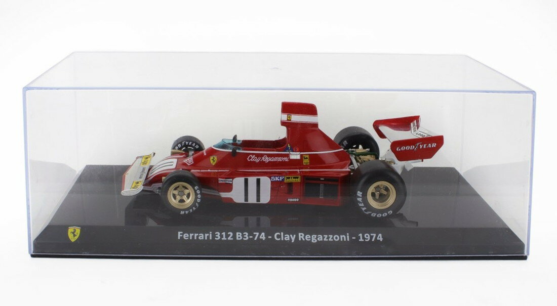 Ferrariフェラーリ F1 312 B3 74 N 11 1974 CLAY REGAZZONI RED WHITE LE-GRANDI-FERRARI-F1 COLLECTION / EDICOLA 1/24 ミニカー