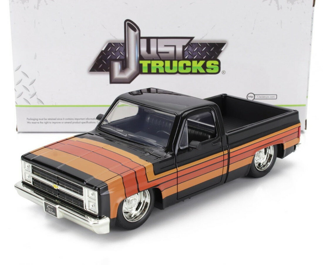 CHEVROLETシボレー C10 ピックアップカスタム 1985 ブラックブラウン / JADA 1/24 ミニカー