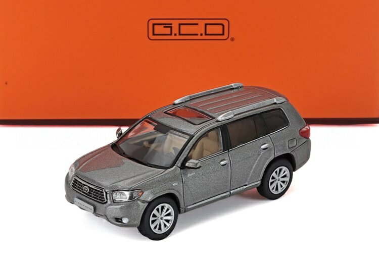TOYOTAトヨタ ハイランダー (XU40) 2008 グレー / GCD 1/64 ミニカー