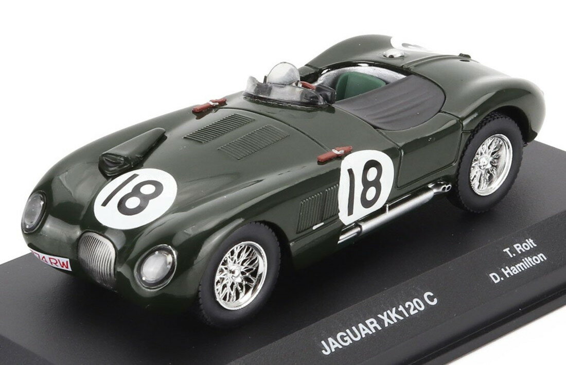JAGUARジャガー XK120 Cタイプ スパイダー 3.4L チームジャガー 18号車 優勝 ルマン24時間 1953 グリーン CENTAURIA-24h-LEMANS COLLECTION / EDICOLA 1/43 ミニカー