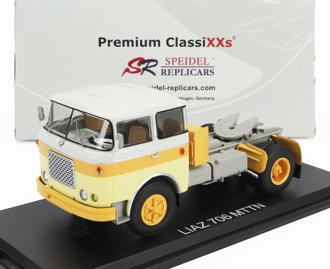 LIAZリアズ 706 MTTN トラクター トラック 2ASSI 1978 イエローオレンジホワイト / PREMIUM CLASSIXXS 1/43 ミニカー