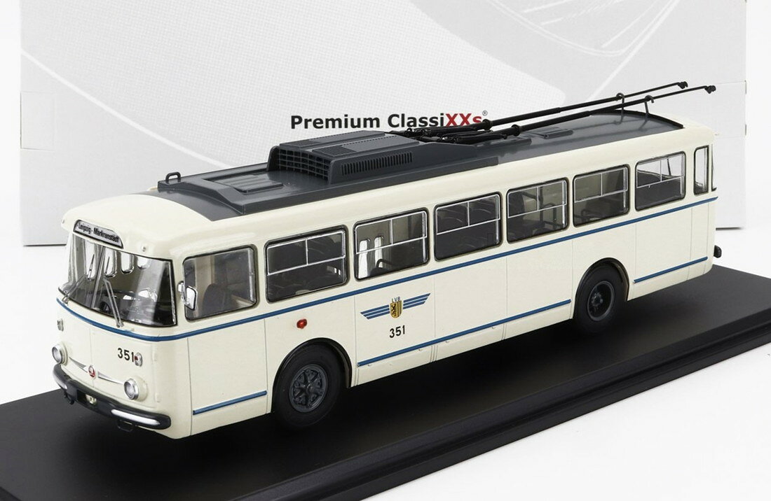 SKODAシュコダ 9TR バス トロリーバス 公共交通 1961 クリームグレーブルー / PREMIUM CLASSIXXS 1/43 ミニカー