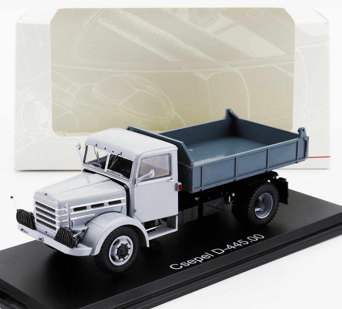 CSEPELチェペル D445 トラック ダンプ 2ASSI 1963 ライトグレーダークグレー MOVIMENTO TERRA / PREMIUM CLASSIXXS 1/43 ミニカー