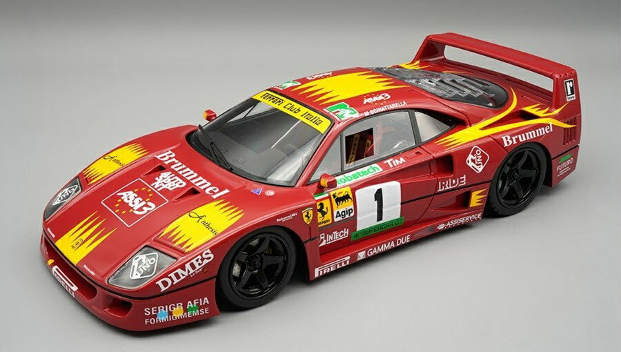 【予約】2026年発売予定Ferrariフェラーリ F40 LM チーム BRUMMEL N 1 スーパーカー GT 1994 ミモ スキアッタレッラ レッド イエロー / TECNOMODEL 1/18 ミニカー