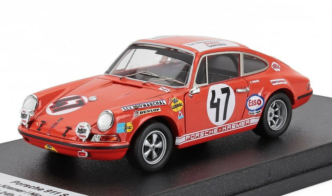 【予約】Porscheポルシェ 911S クーペ 優勝 GTクラス ルマン24時間 1970 N 47 オレンジ 150台限定 / TROFEU 1/43 ミニカー