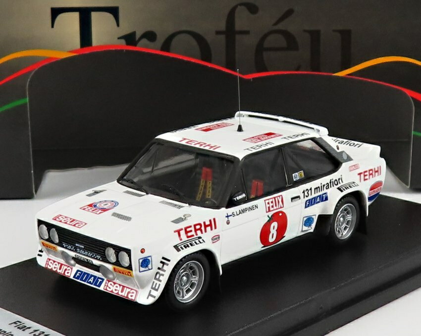【予約】Fiatフィアット 131 アバルト N 8 1000湖ラリー 1978 ホワイト 150台限定 / TROFEU 1/43 ミニカー