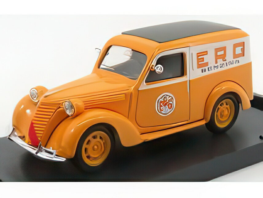 FIAT 1100 バン フルゴーネ ERG 1950 オレンジ ホワイト/ BRUMM 1/43 ミニカー
