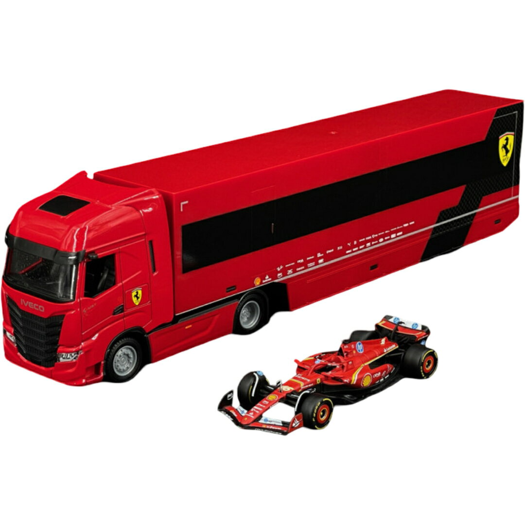 Rakuten - Ivecoイヴェコ S-Way 570 Truck Ferrari SF24 No.16 2024 Leclerc / Bburago 1/43 ミニカー