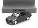 BMW 3シリーズ M3 (E30) カブリオレ オープン 1988 ダークグレー/ MINICHAMPS 1/87 ミニカー