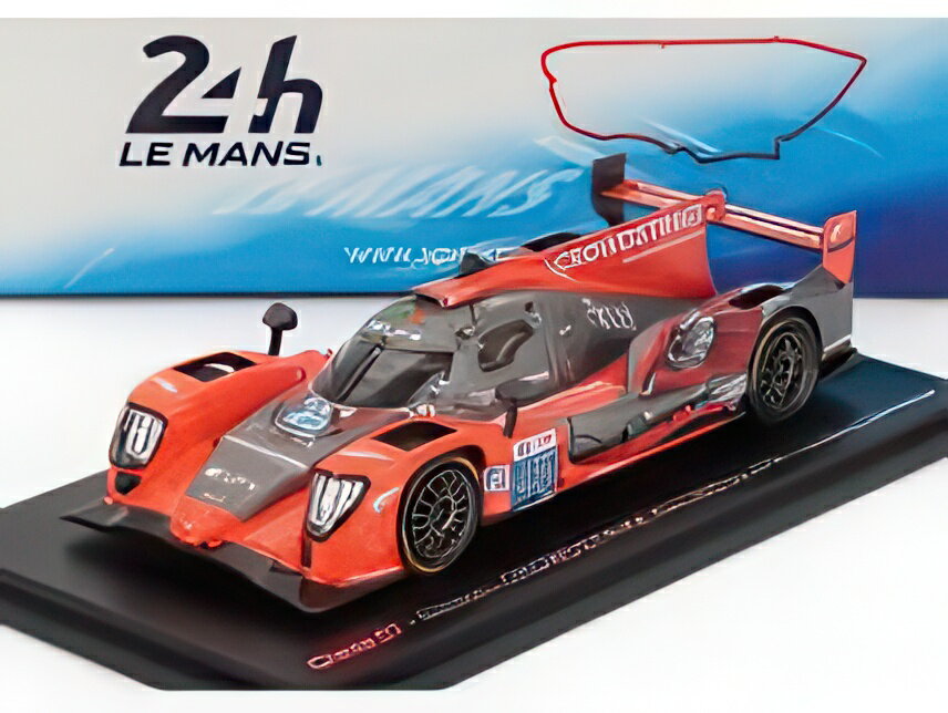 ORECA 07 ギブソン GK428 4.2L V8 チーム クラウドストライク レーシング BY APR N 45 ル・マン24時間 2024 コリン・ブラウン ニッキー・カッツバーグ ジョージ・カーツ マットレッド ブラック/ Spark 1/43 ミニカー