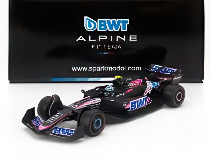 ALPINE F1 A524 チーム BWT アルピーヌ N 10 シーズン 2024 ピエール・ガスリー ブラック ブルー ピンク/ Spark 1/64 ミニカー