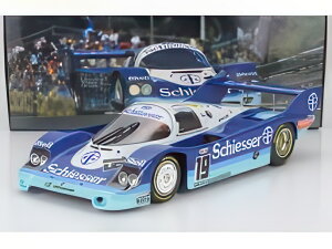 PORSCHE 956B 2.6L ターボ チーム Brun Motorsport 19号車 1000km スパ 1985 ステファン・ベロフ ティエリー・ブーツェン 2トーンブルーホワイト/ Werk83 1/12 ミニカー