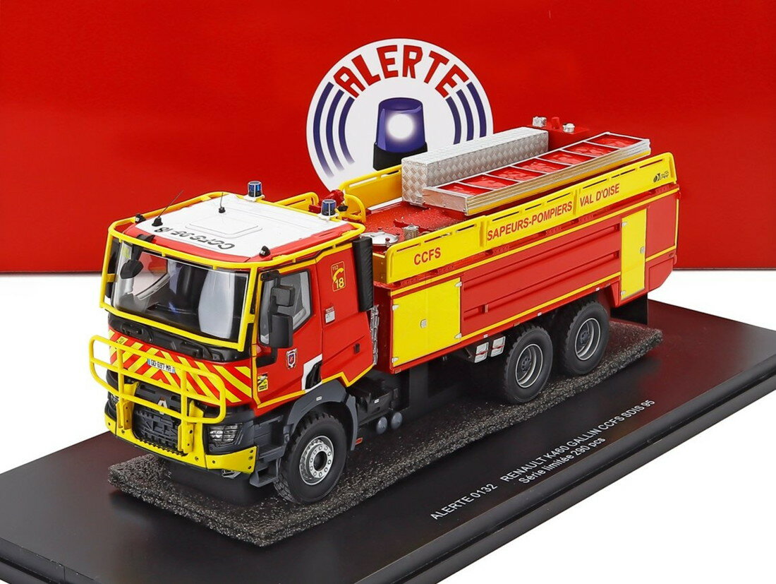 Renaultルノー K460 Gallin CCFS SDIS 95 Tanker Truckタンカートラック Saupers Pompiers Val D'O 290台限定 / ALERTE 1/43 トラック商用車