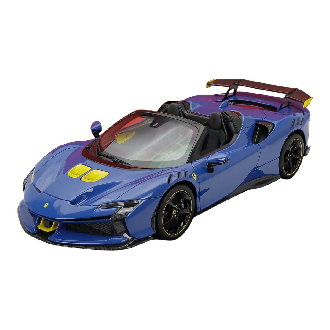 FERRARIフェラーリ SF90 XX STRADALEストラダーレ SPIDERスパイダー 2024 AZZURRO DINO BLUE BLACK YELLOWブルーブラッ 5台限定 / BBR 1/12 ミニカー