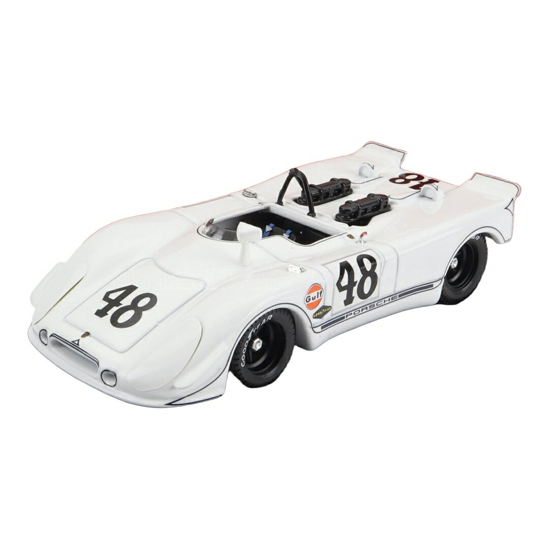 Porscheポルシェ 908/02 Flunder Spider #48 2位 セブリング12時間 1970 Steve McQueen P.Revson ホワイト TVシ / Best-Model 1/43 ミニカー