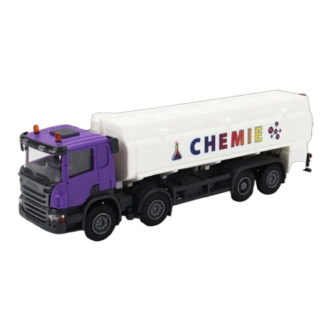 Scaniaスカニア P124.860 TANKER TRUCK CHEMIE 3 ASSI 1988 ホワイト パープ（1枚目）