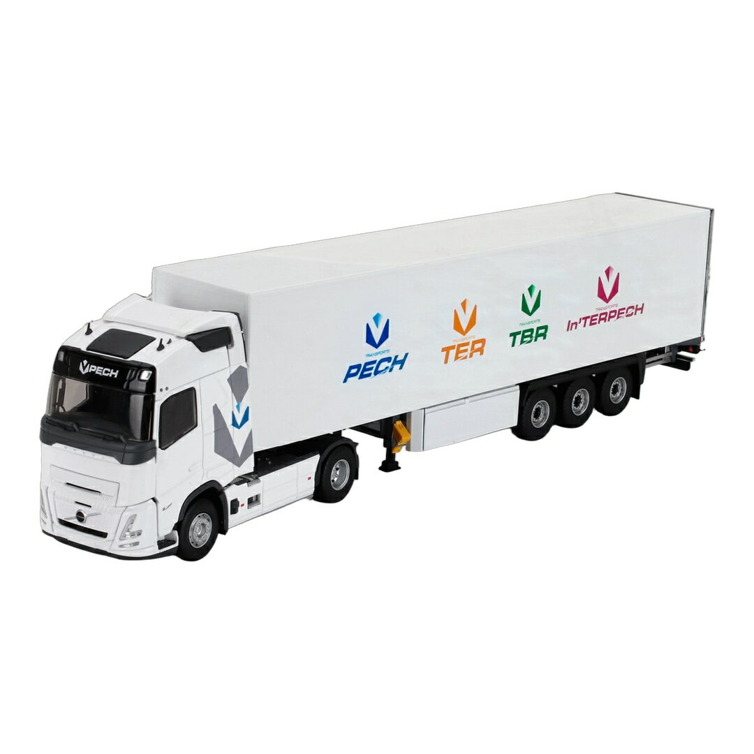 Rakuten - VOLVOボルボ FH AEROエアロ 2024 TRUCKトラック CASSONATO PECH TRANSPORTS ホワイト / ELIGOR 1/43 トラック商用車