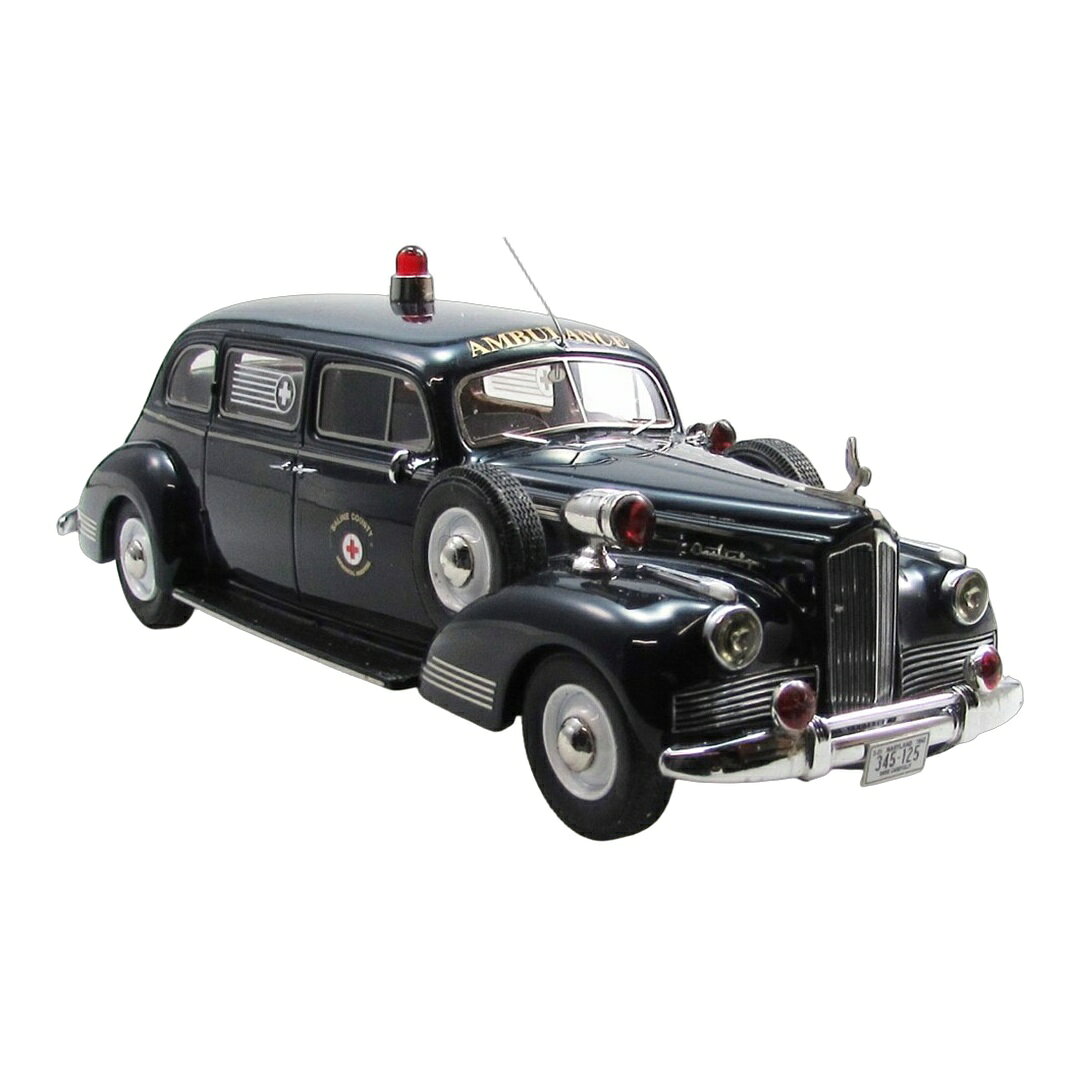 2026年発売予定 Packardパッカード 160 Sedanセダン Ambulanceアンビュランス by Henneyヘニー 1942 ブラック / ESVAL 1/43 ミニカー