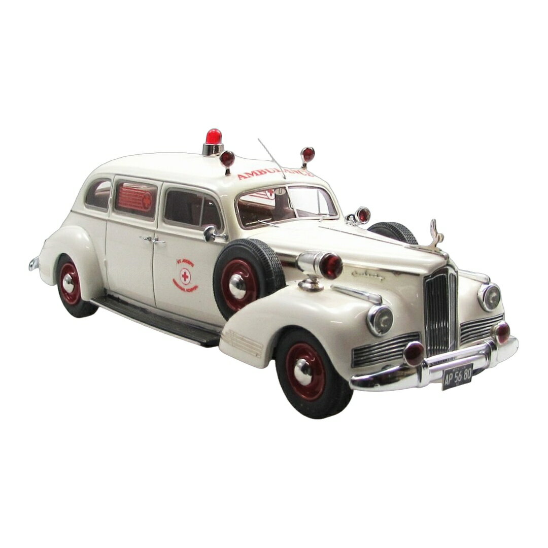 【予約】2026年発売予定 Packardパッカード 160 Sedanセダン Ambulanceアンビュランス by Henneyヘニー 1942 レッド / ESVAL 1/43 ミニカー
