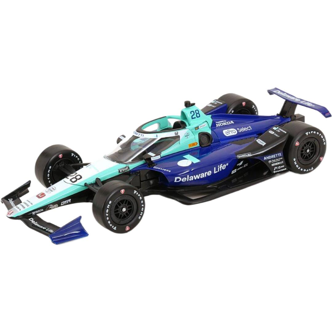 Hondaホンダ No.28 Indyインディ 500 2024 Ericssonエリクソン / Greenlight 1/18 ミニカー