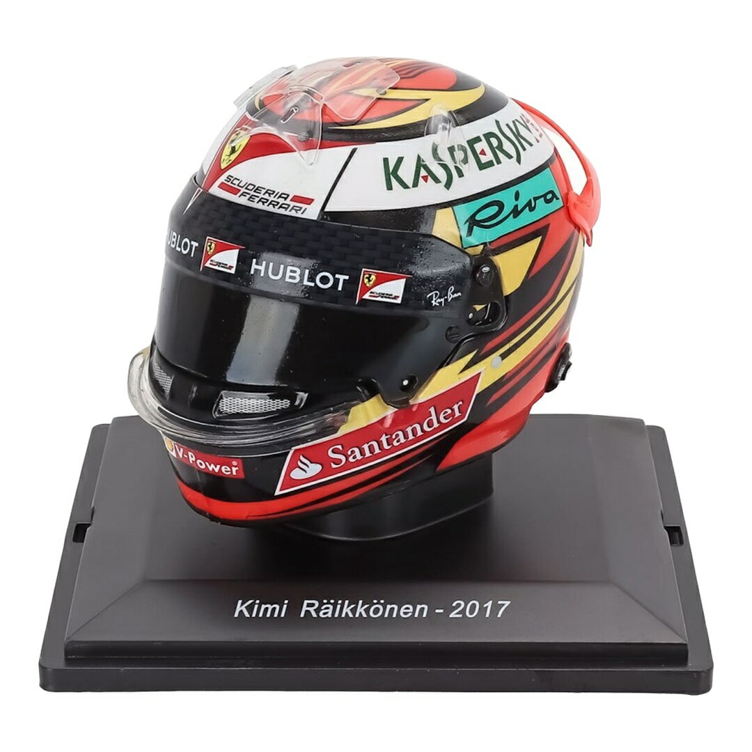 Rakuten - Ferrariフェラーリ SF70H Kimi Raikkonen 2017 ヘルメット レッド ホワイト Ferrariドライバーヘルメットコレクション / EDICOLA 1/5 ミニカー