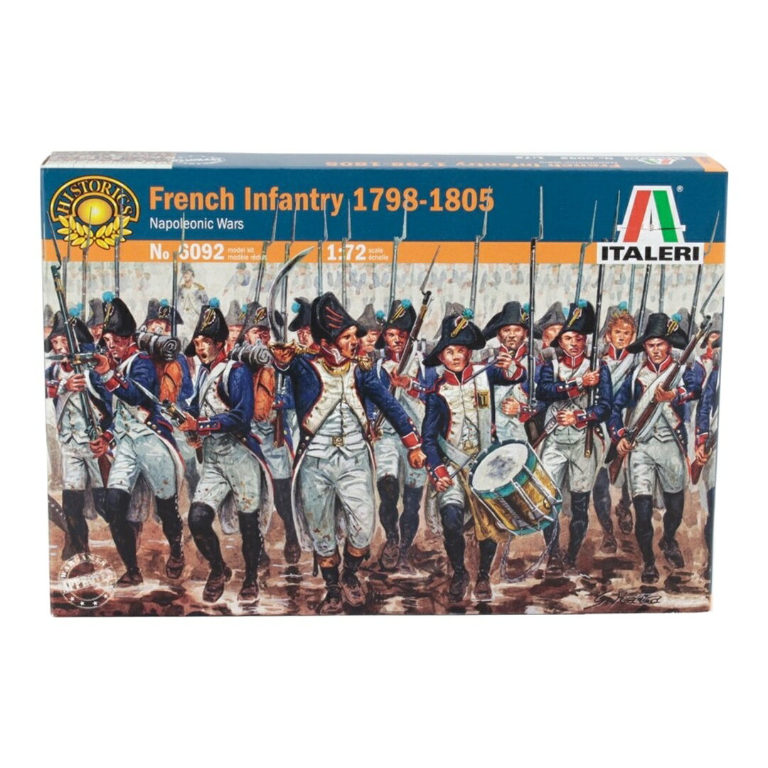 フランス歩兵 1798-1805 48ピースモデルキット / ITALERI 1/72 ミニカー ミリタリー模型