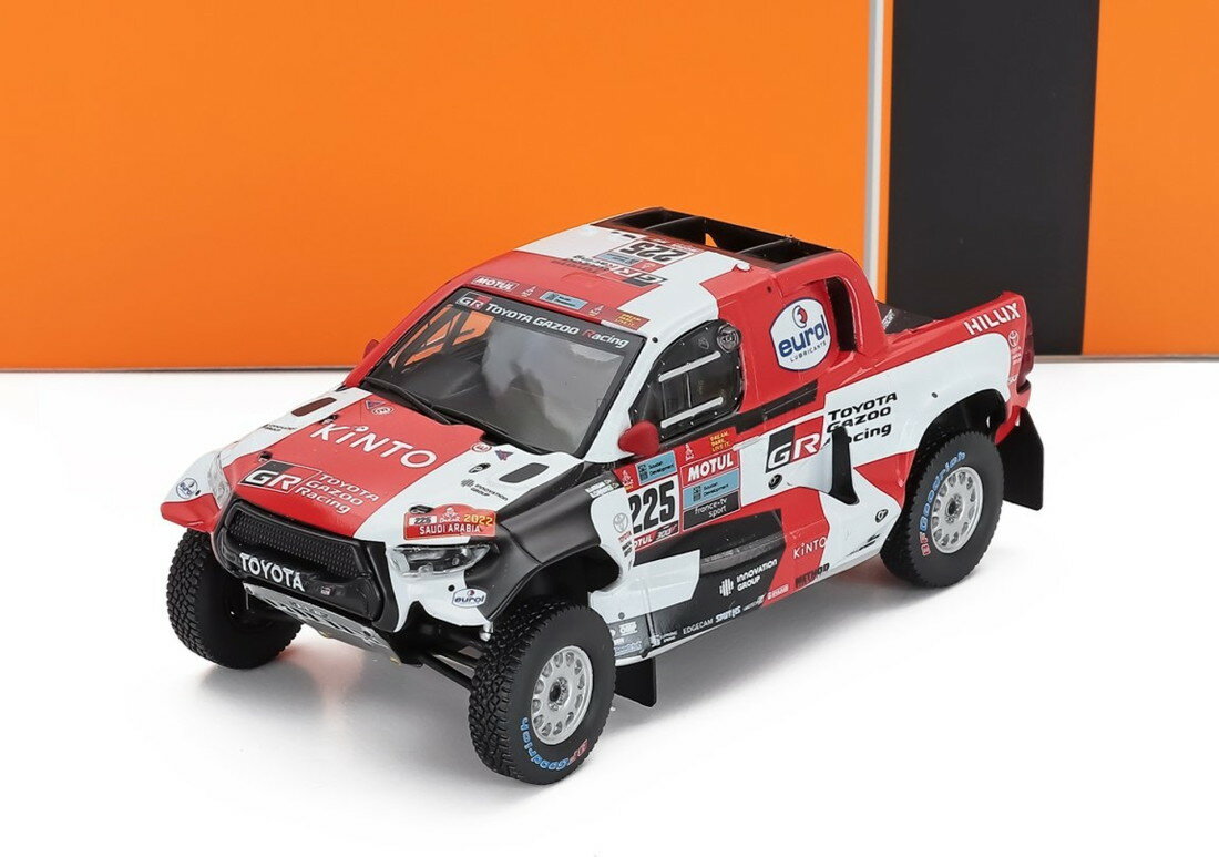 【予約】 Toyotaトヨタ Hilux GR DKR EVO T1+ Team Gazoo Racing No.225 Rally Dakar 2022 Henk Lategan Bre / IXO 1/43 ミニカー