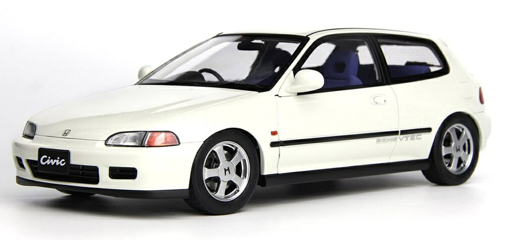 【予約】2026年発売予定 Hondaホンダ Civicシビック SiR II EG6 VTEC 1993 ホワイト / LCD 1/18 ミニカー