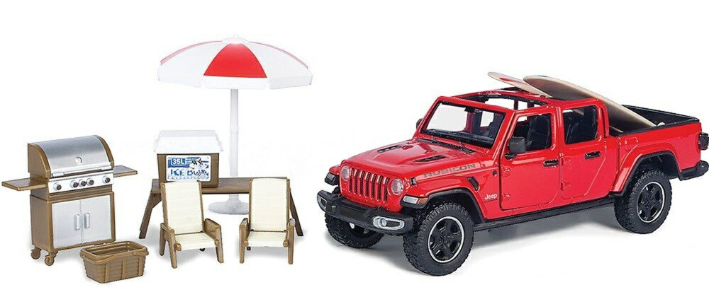 Hot Wheels - Jeepジープ Gladiatorグラディエーター Rubiconルビコン Pick up Open Top 2021 With Camping Accessoriesキャンピ / Motor Max 1/24 ミニカー