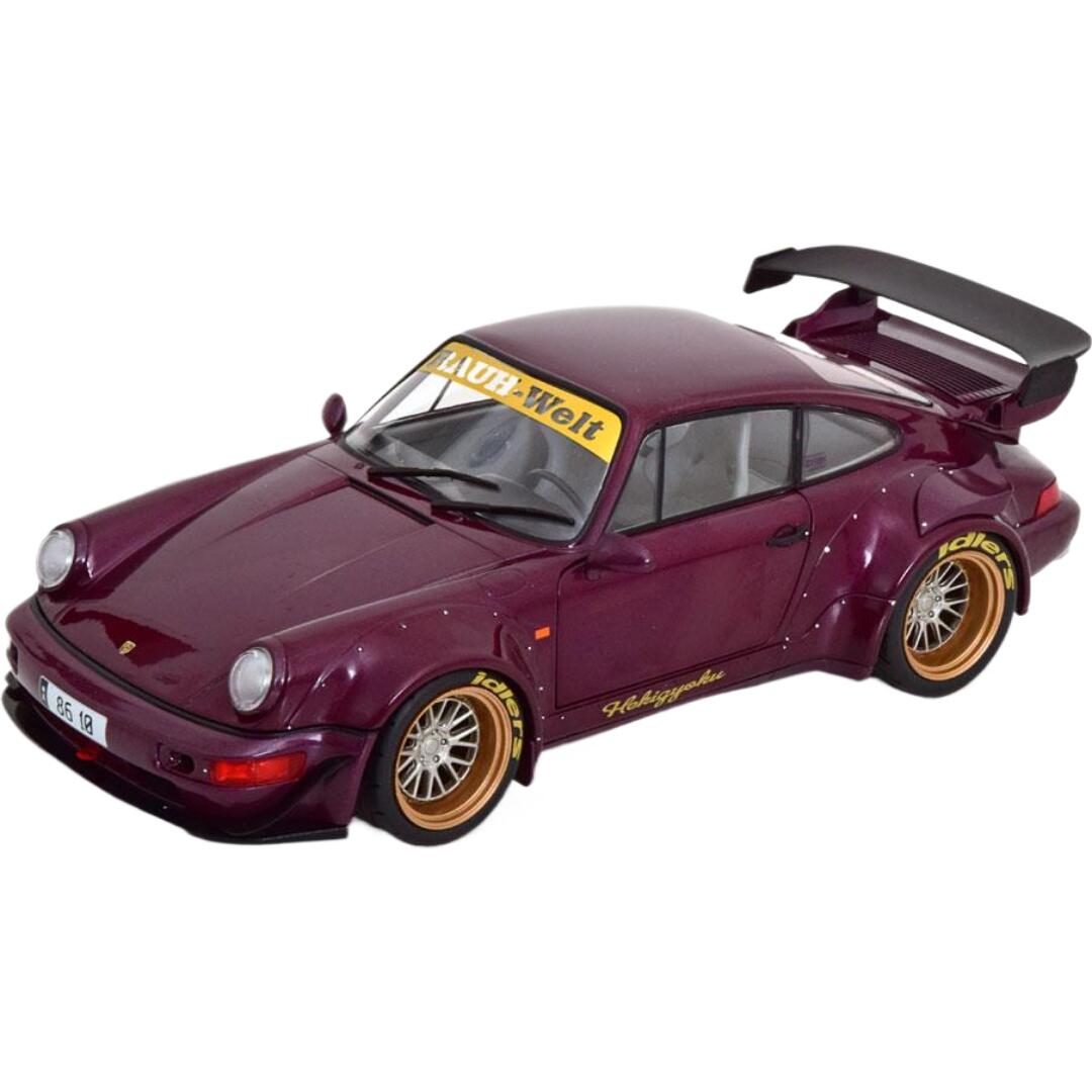 Porscheポルシェ 911 (964) RWB Hekigyoku碧玉 2012 パープルメタリック / SOLIDO 1/18 ミニカー