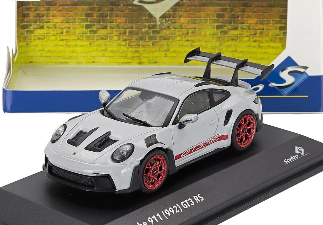 Porscheポルシェ 911 992 GT3 RS Coupeクーペ 2023 シルバーレッド / SOLIDO 1/43 ミニカー