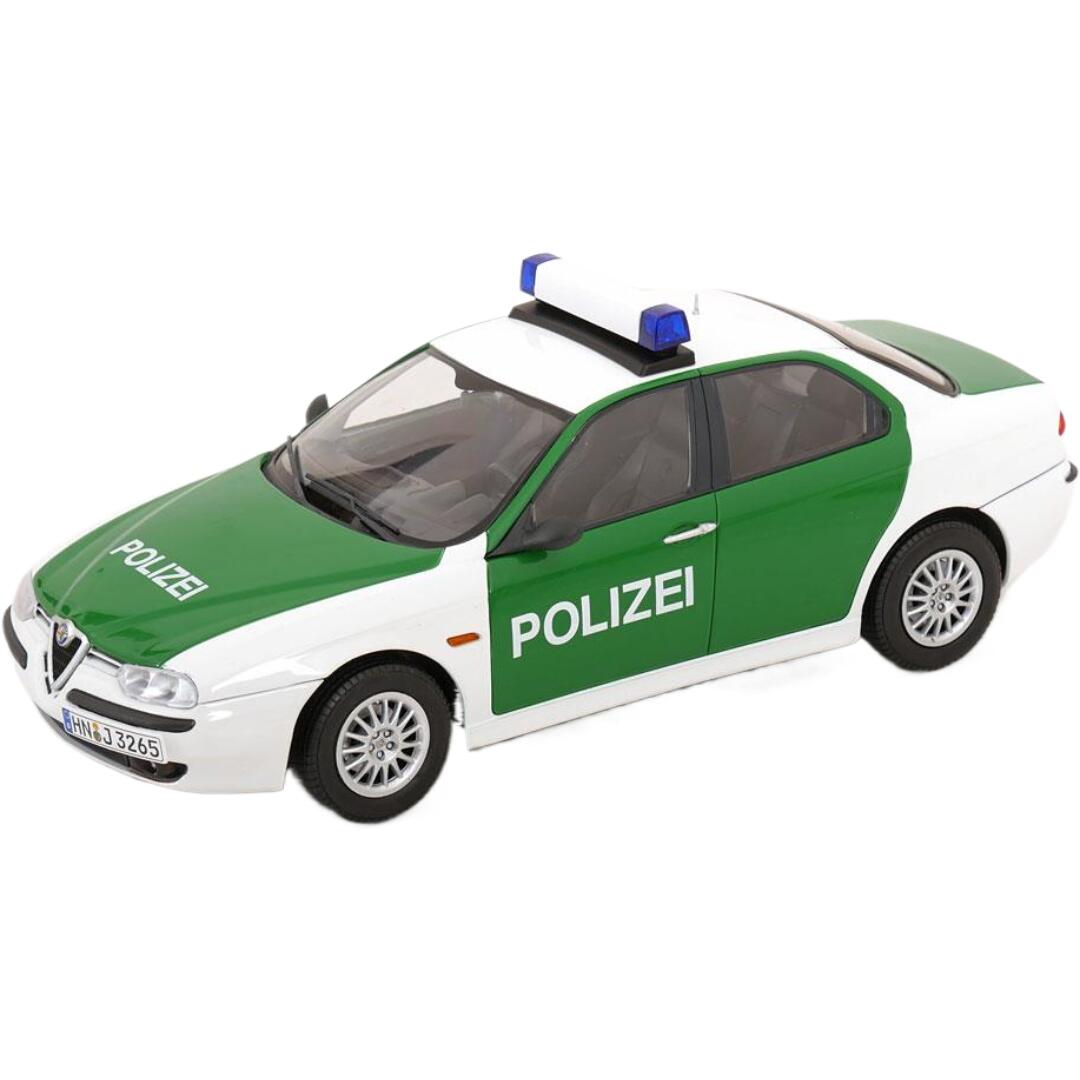 Alfa Romeoアルファロメオ 156 1998 Policeポリス グリーンホワイト / TRIPLE9 1/18 ミニカー