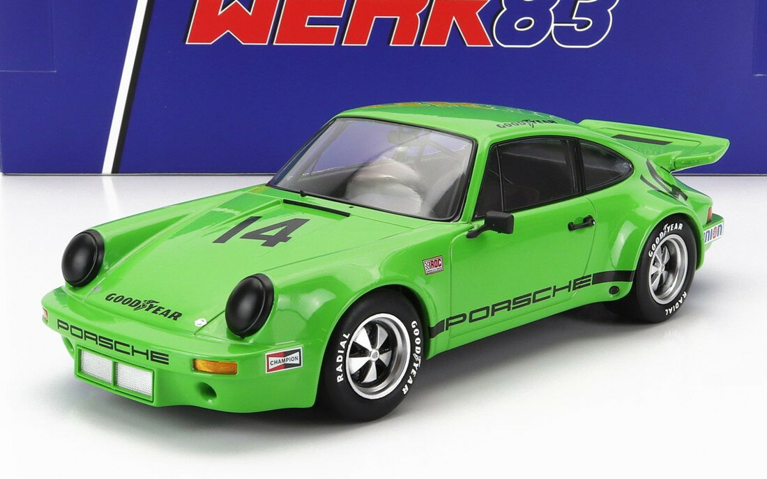 Porscheポルシェ 911 Carreraカレラ 3.0 RSR 1973 No.14 IROC Riverside Emerson Fittipaldi グリーン / Werk83 1/18 ミニカー