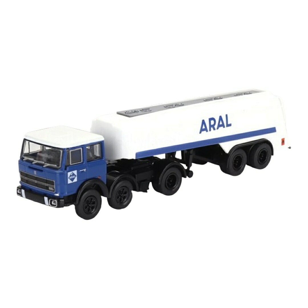 FIATフィアット 691 T TANKER TRUCK ARAL 1970 ブルー ホワイト / Brekina 1/87 ミニカー